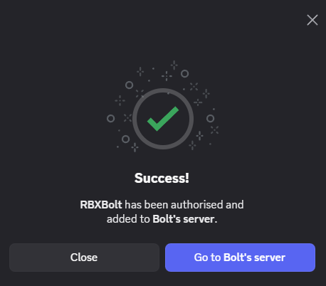Success Screen